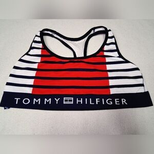 Tommy Hilfiger Striped Sports Bra